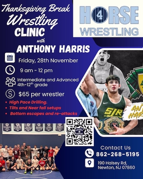 Thanksgiving Break Wrestling Clinic with Anthony Harris